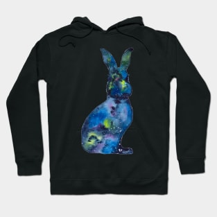 Galaxy Snowshoe Hare Hoodie